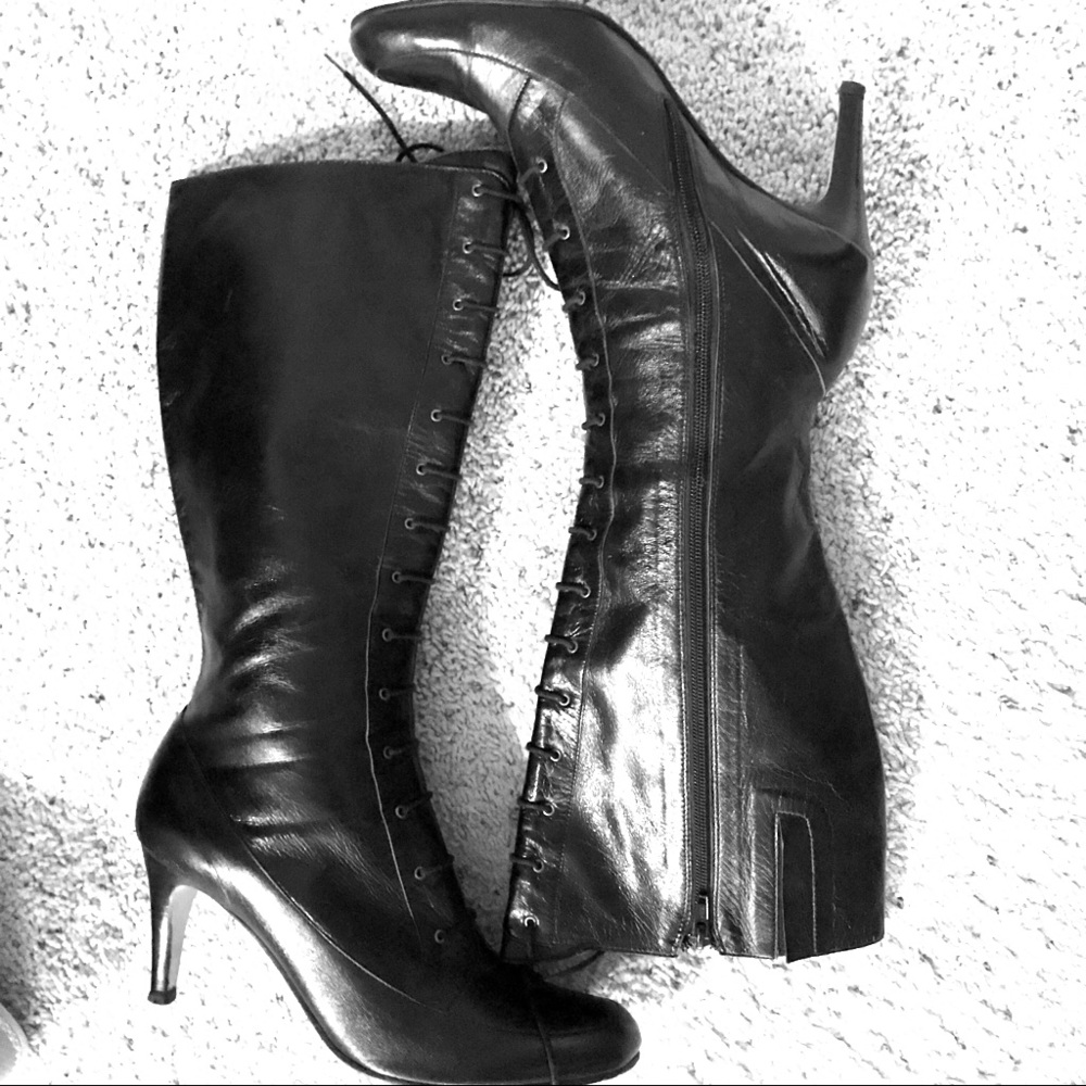 Size 10 Coup D’etat Lace up Granny Boot